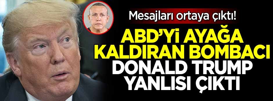 ABD'yi ayağa kaldıran bombacı Trump yanlısı çıktı!