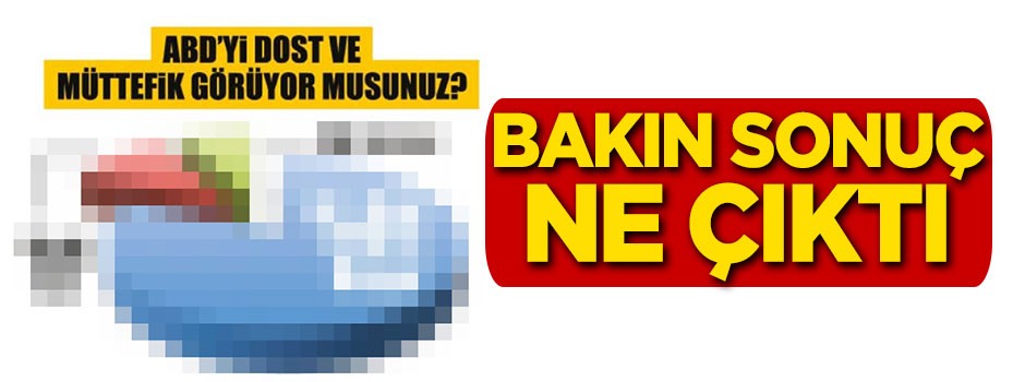 ABD'yi dost ve müttefik görüyor musunuz ?