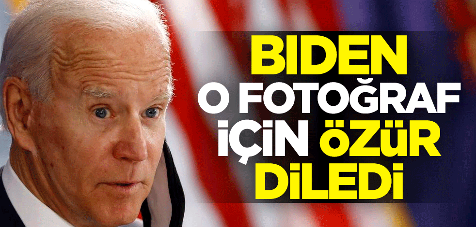 ABD'yi sallamıştı! Biden o fotoğraf için özür diledi
