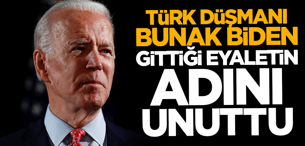 ABD'yi sarsan olay... Türk düşmanı bunak Biden gittiği eyaletin adını unuttu