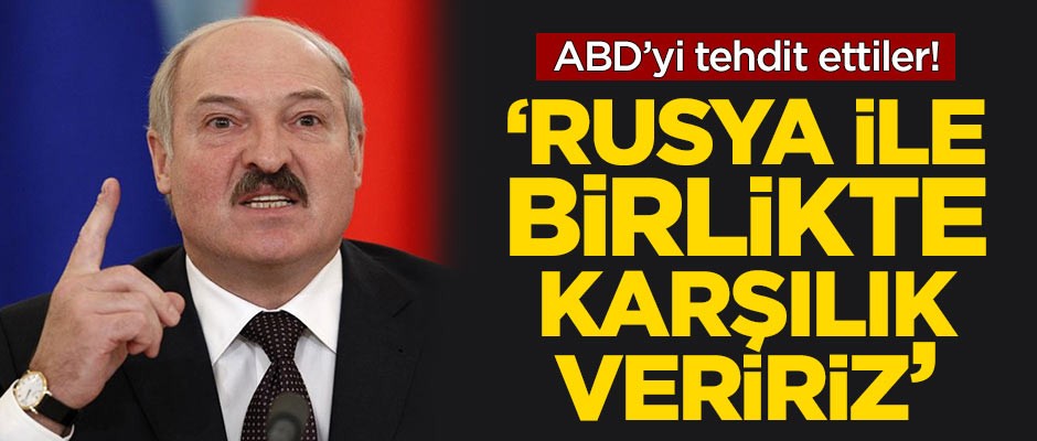 ABD'yi tehdit ettiler! 'Rusya ile birlikte karşılık veririz'