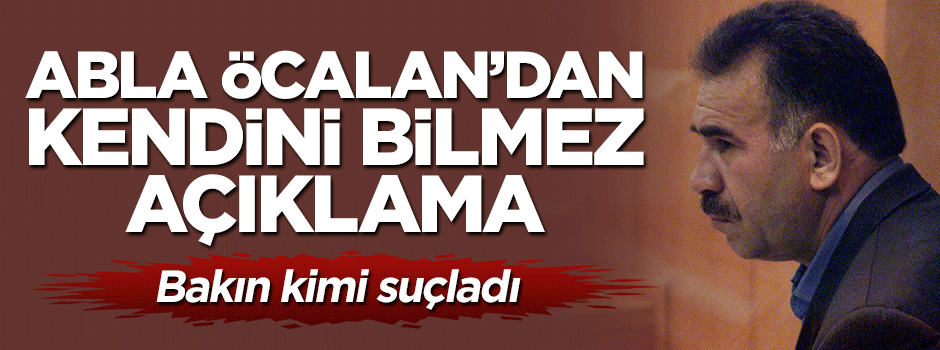Abla Öcalan'dan tuhaf açıklamalar: AK Parti'yi suçladı