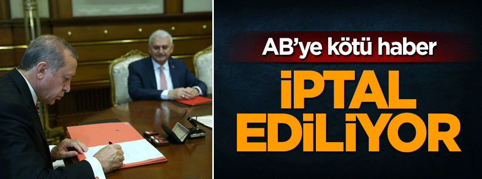 AB'ye kötü haber: Geri kabul anlaşması iptal ediliyor