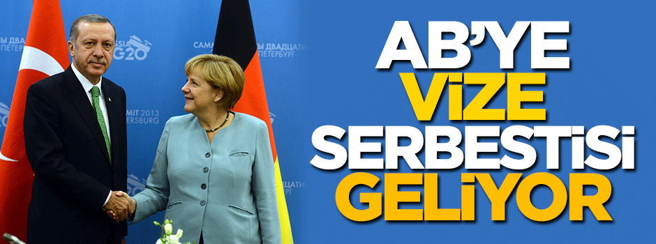 AB'ye vize serbestisi geliyor