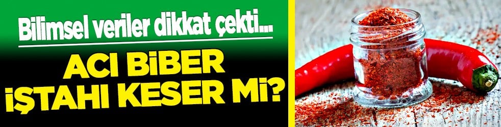 Acı biber araştırıldı:İştahı keser mi? Hazırlık için 212 °F (100 °C) derece sıcaklık olmalı