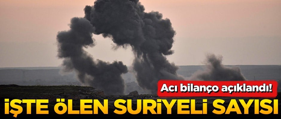 Acı bilanço açıklandı! İşte ABD'nin öldürdüğü Suriyeli sayısı