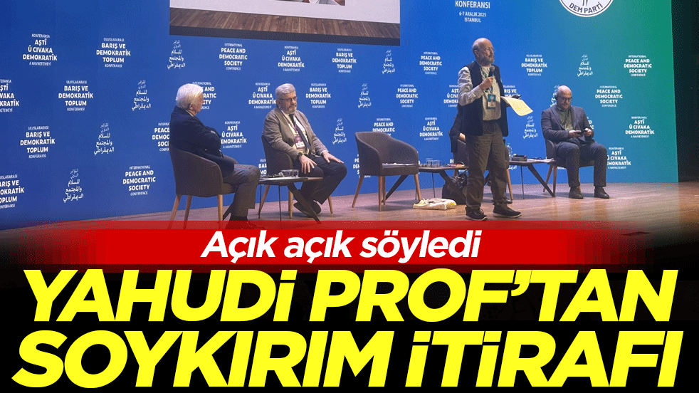 Açık açık söyledi: Yahudi Prof'tan soykırım itirafı!
