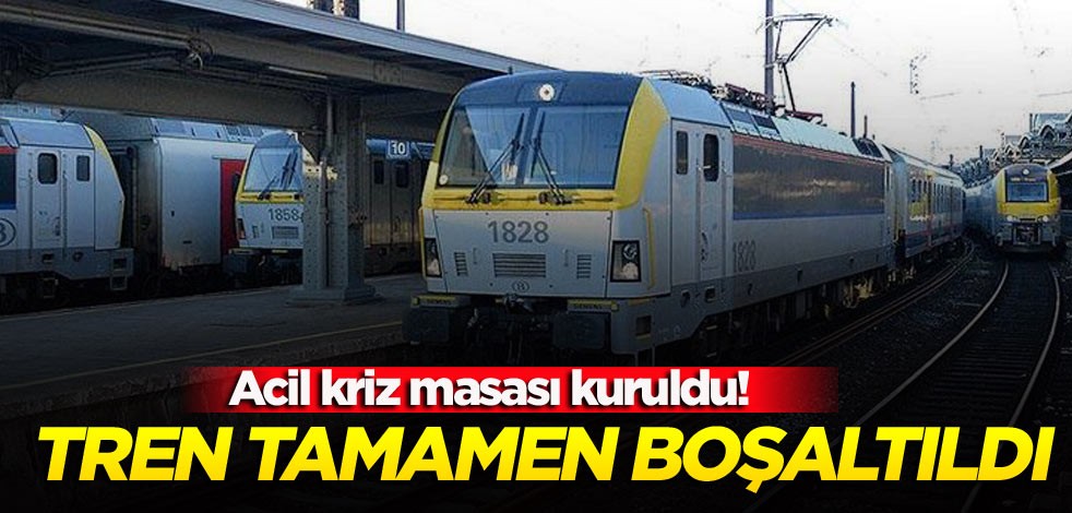 Acil kriz masası kuruldu! Tren tamamen boşaltıldı