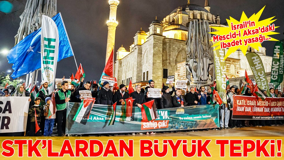 Acil müdahale edilmeli: STK’lardan İsrail’in Mescid-i Aksa’daki ibadet yasağına tepki