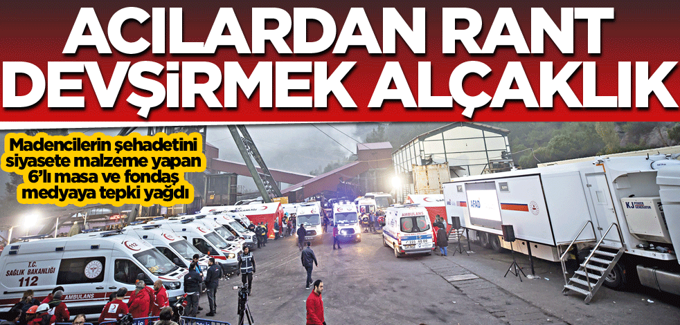 Acılardan rant devşirmek alçaklık