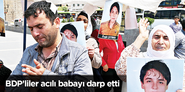 Acılı babayı demir çubukla darp ettiler