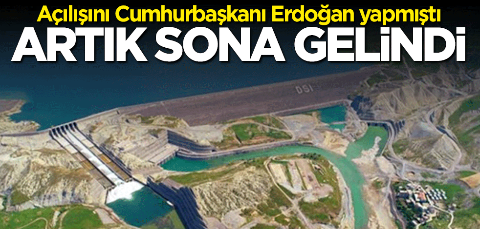 Açılışını Cumhurbaşkanı Erdoğan yapmıştı: Ilısu Barajı'nda sona gelindi