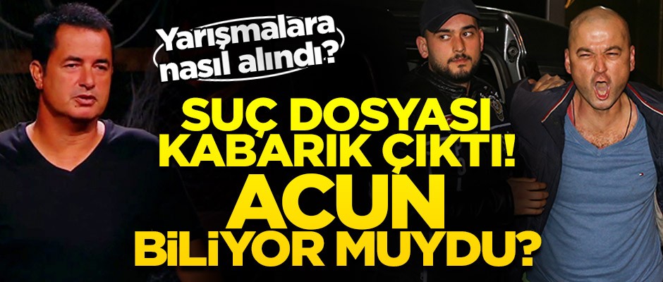 Acun'un işkenceci yarışmacısı Murat Özdemir'in sabıkası kabarık!