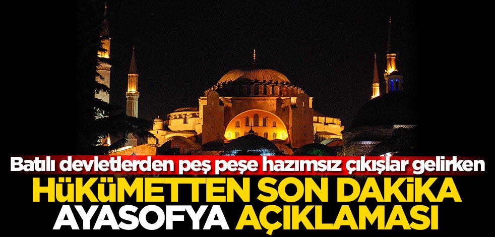 Adalet Bakanı Abdulhamit Gül'den Ayasofya açıklaması
