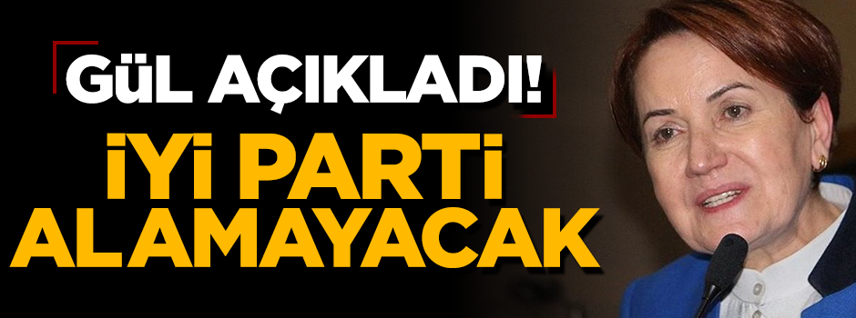 Adalet Bakanı açıkladı! İyi Parti hazine yardımı alamayacak