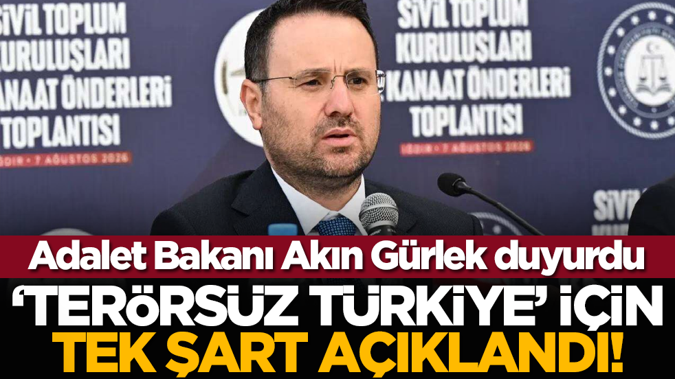Adalet Bakanı Akın Gürlek duyurdu: 