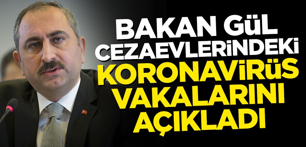 Adalet Bakanı cezaevlerindeki koronavirüs vaka sayısını açıkladı