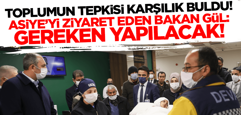Adalet Bakanı Gül, pitbull saldırısına uğrayan Asiye'yi ziyaret etti: Gereken yapılacak!
