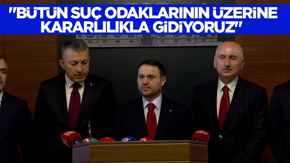Adalet Bakanı Gürlek: Bütün suç odaklarının üzenine kararlılıkla gidiyoruz