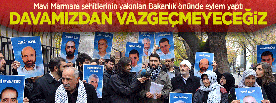 Adalet Bakanlığı önünde 'Mavi Marmara' eylemi