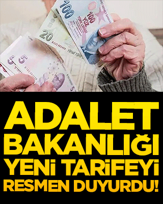 Adalet Bakanlığı yeni tarifeyi resmen duyurdu! Bilirkişi ücretlerine yapılan o zam milyonları yakından ilgilendiriyor!