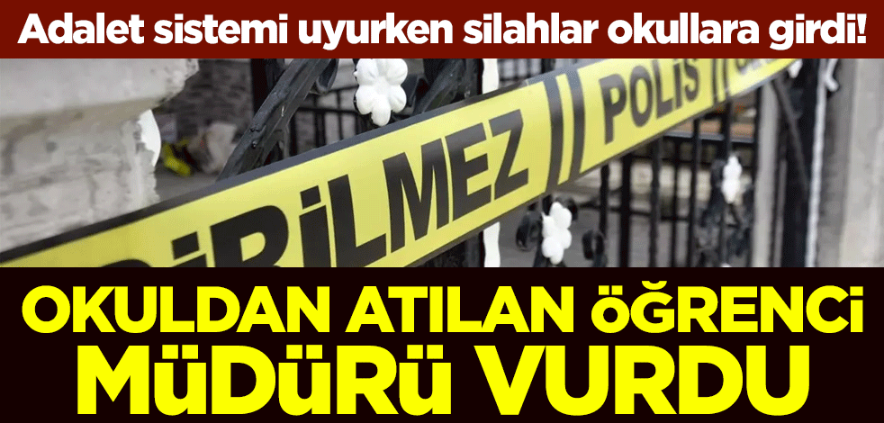 Adalet sistemi uyurken silahlar okullara girdi! Okuldan atılan öğrenci müdürü vurdu
