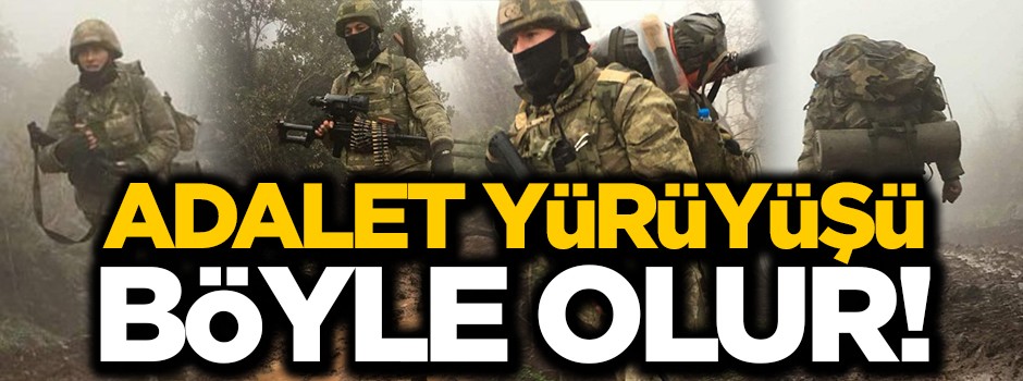 Adalet yürüyüşü böyle olur!