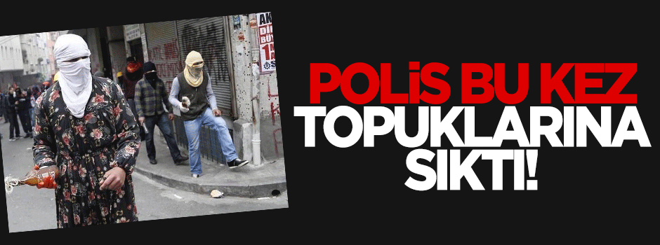 Adana'da PKK yanlısı eylemcilere müdahale!