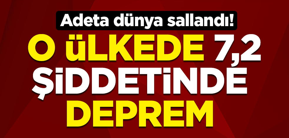 Adeta dünya sallandı! Japonya'da 7,2 büyüklüğünde deprem