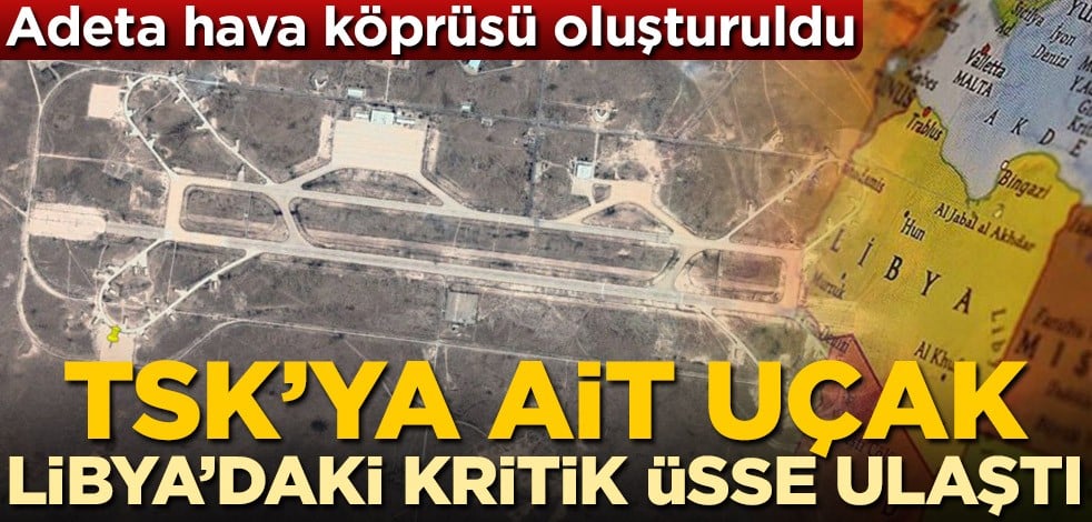 Adeta hava köprüsü oluşturuldu! TSK'ya ait C130E nakliye uçağı Vatiyye Hava Üssü'ne indi