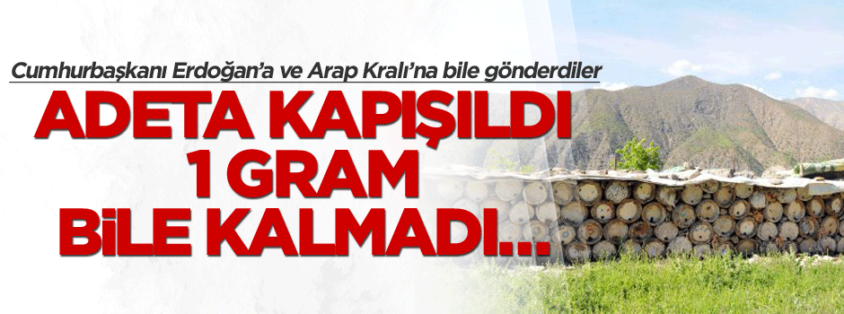 Adeta kapışıldı 1 gram bile kalmadı… Erdoğan’a ve Arap Kralı’na bile gönderdiler