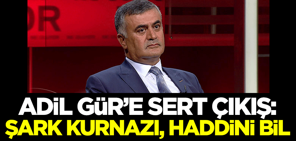 Adil Gür'e sert çıkış: Şark kurnazı, haddini bil