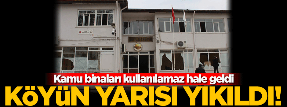 Adıyaman depremi köyün yarısını yıktı!