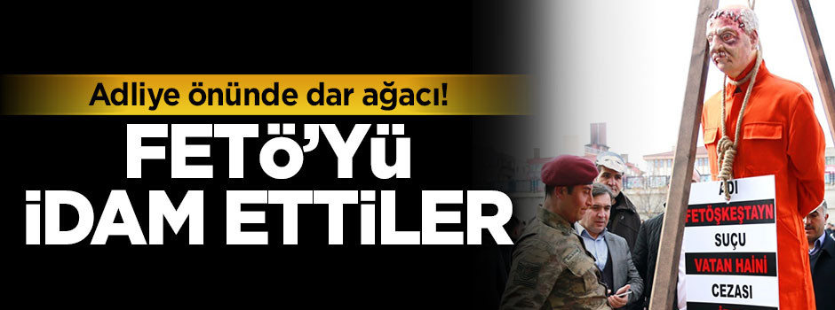 Adliye önünde dar ağacı!