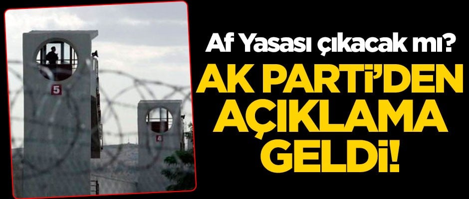 Af Yasası çıkacak mı? AK Parti Grup Başkanı Naci Bostancı'dan flaş açıklama