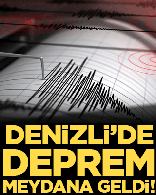 AFAD duyurdu: Denizli'de deprem meydana geldi!