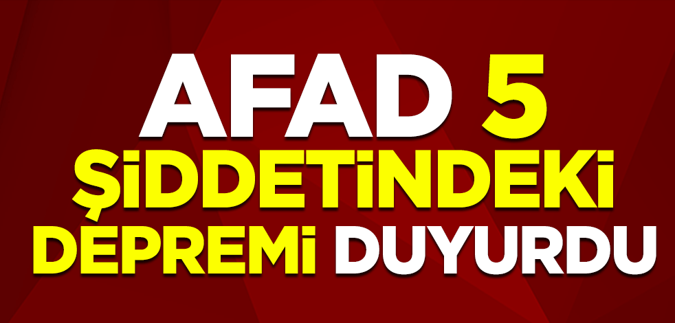 AFAD duyurdu: KKTC'nin Gazimağusa kentinde 5 büyüklüğünde deprem meydana geldi