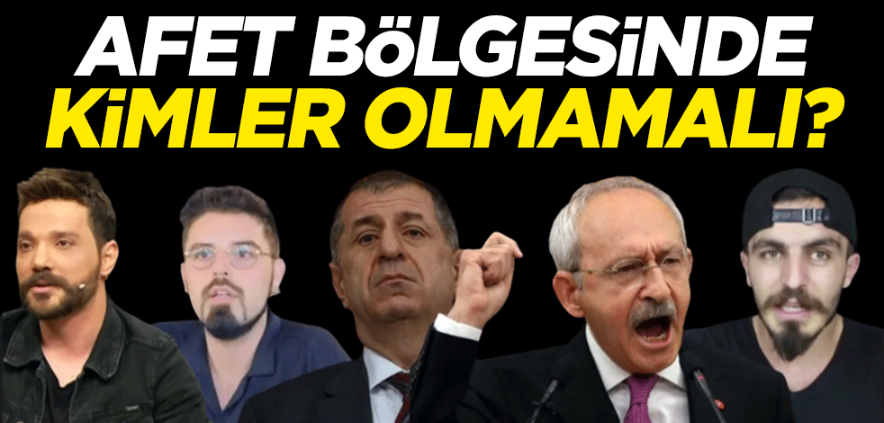 Afet bölgesinde kimler olmamalı?