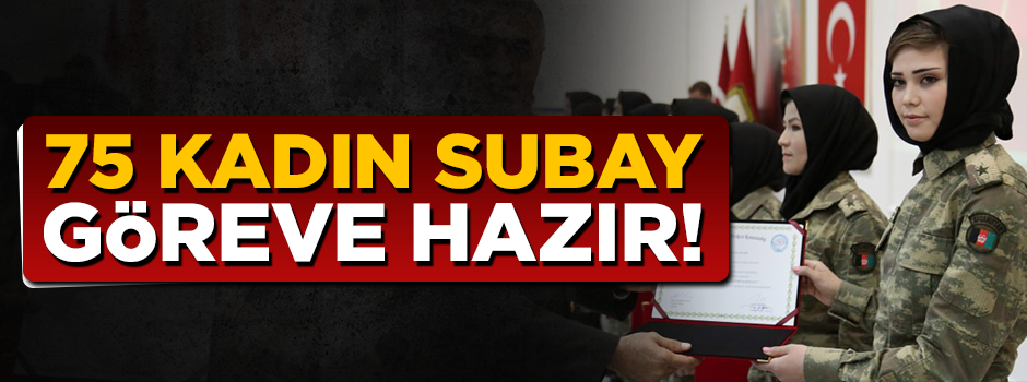 Afgan kadın subaylar belgelerini aldılar