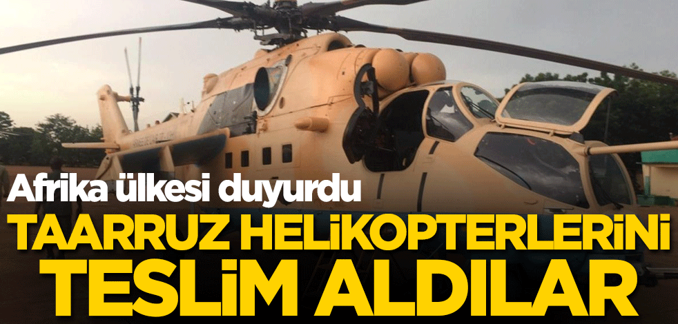 Afrika ülkesi, taarruz helikopterlerini teslim aldı