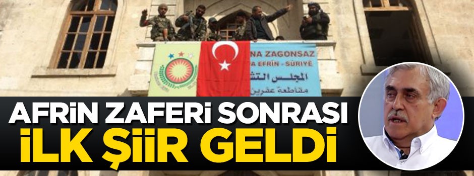 Afrin zaferi sonrası Zeytin Dalı için ilk şiir geldi