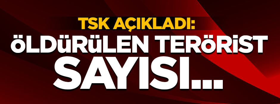 Afrin'de öldürülen terörist sayısı bin 28 oldu