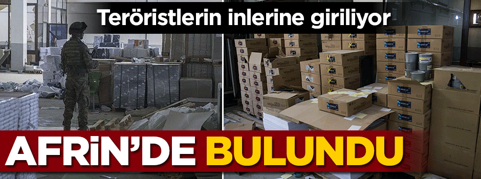 Afrin'de PKK matbaası bulundu