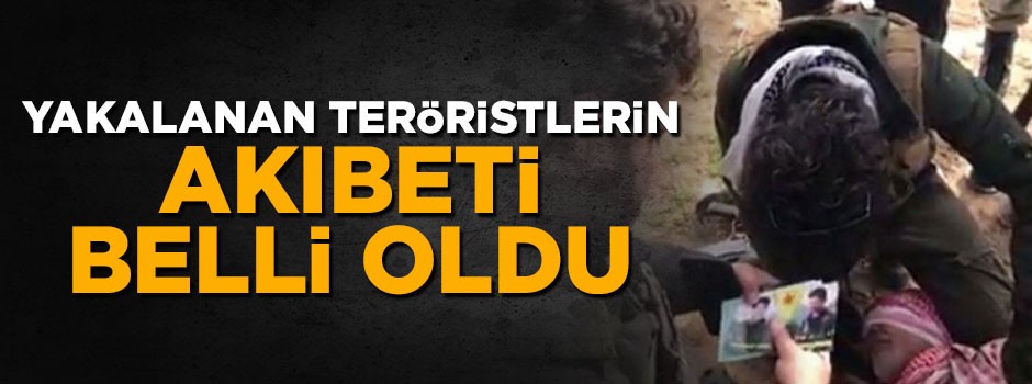 Afrin'de yakalanan teröristlerin akıbeti belli oldu