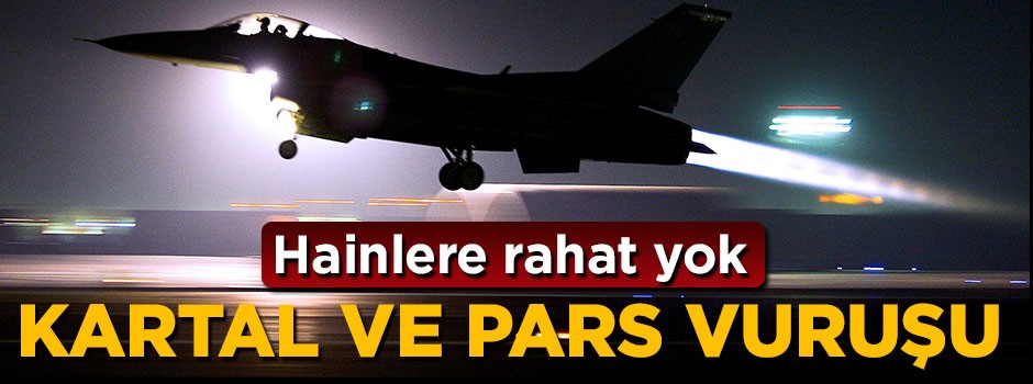 Afrin'deki hainlere kartal ve pars vuruşu