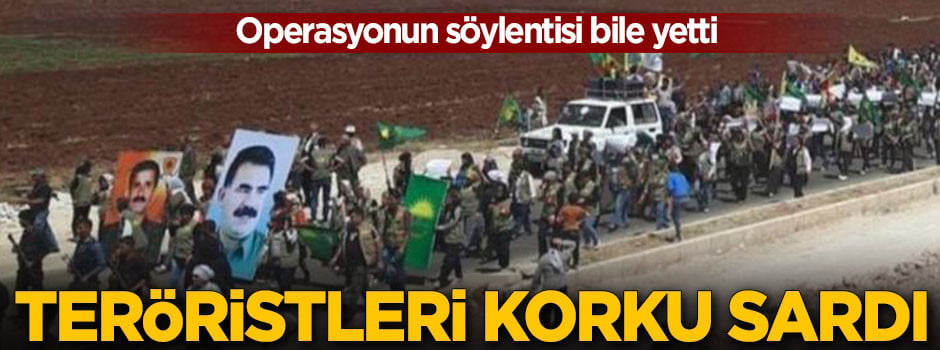 Afrin'deki teröristleri korku sardı