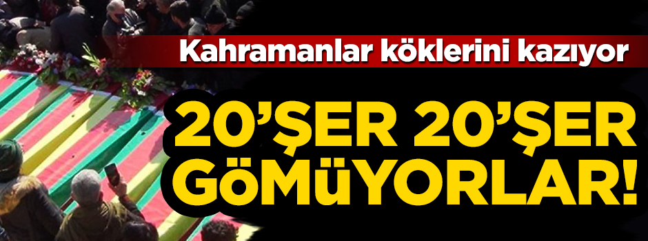 Afrin'e tabut lazım! 20’li gruplar halinde gömülüyorlar