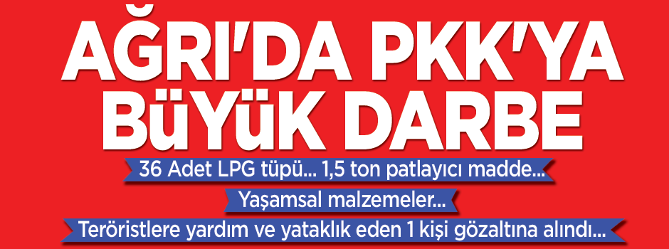 Ağrı Dağı'nda PKK'ya büyük darbe vuruldu