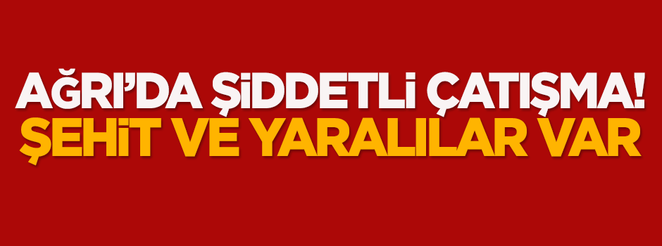 Ağrı'da 2 asker ve 2 güvenlik korucusu şehit oldu
