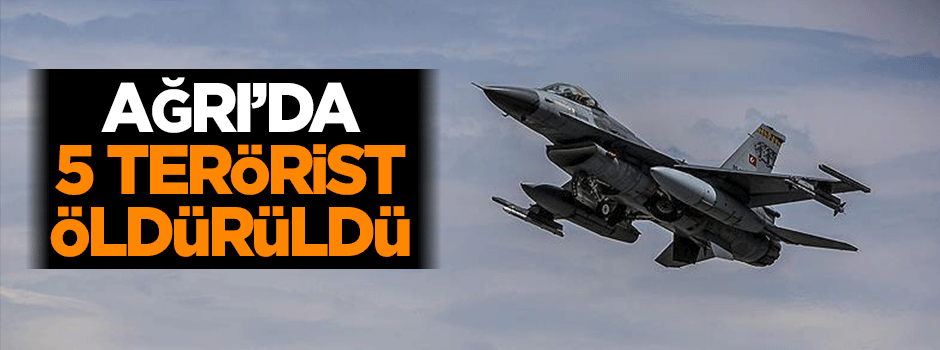 Ağrı'da 5 terörist öldürüldü